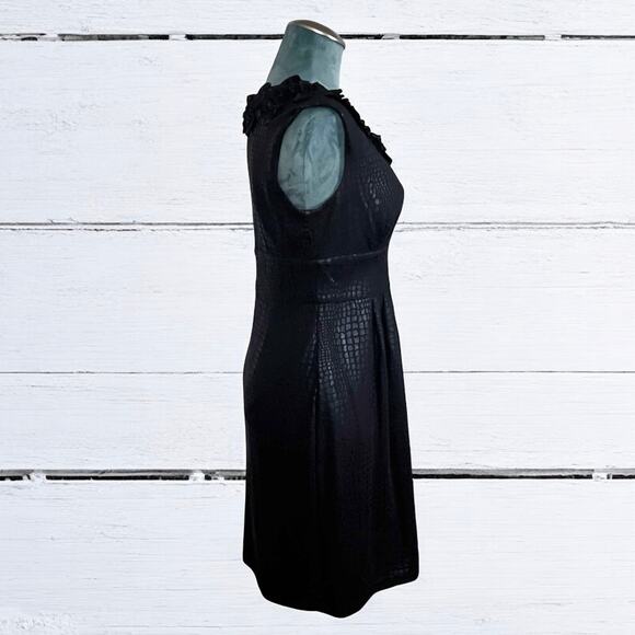 Elizabeth Howard Women's Black Sheath Sleevless Dress Size 6 - Picture 6 of 10
